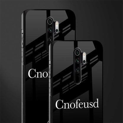 cnofeusd confused black glass case for redmi note 8 pro image-2