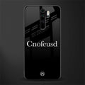 cnofeusd confused black glass case for redmi note 8 pro image