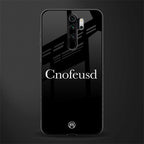 cnofeusd confused black glass case for redmi note 8 pro image