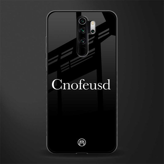 cnofeusd confused black glass case for redmi note 8 pro image