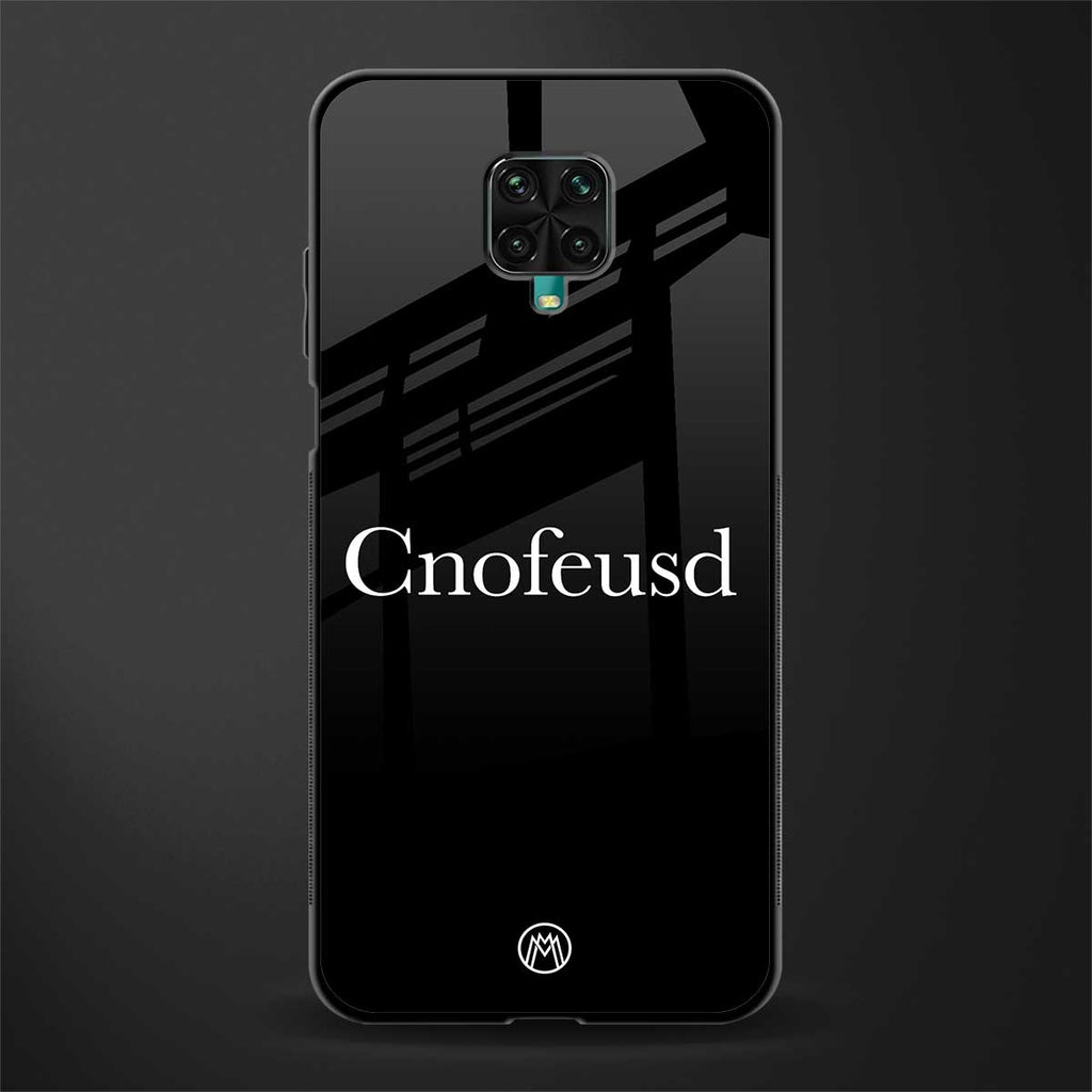 cnofeusd confused black glass case for redmi note 9 pro image