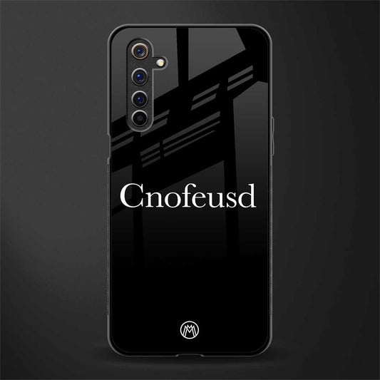 cnofeusd confused black glass case for realme 6 image