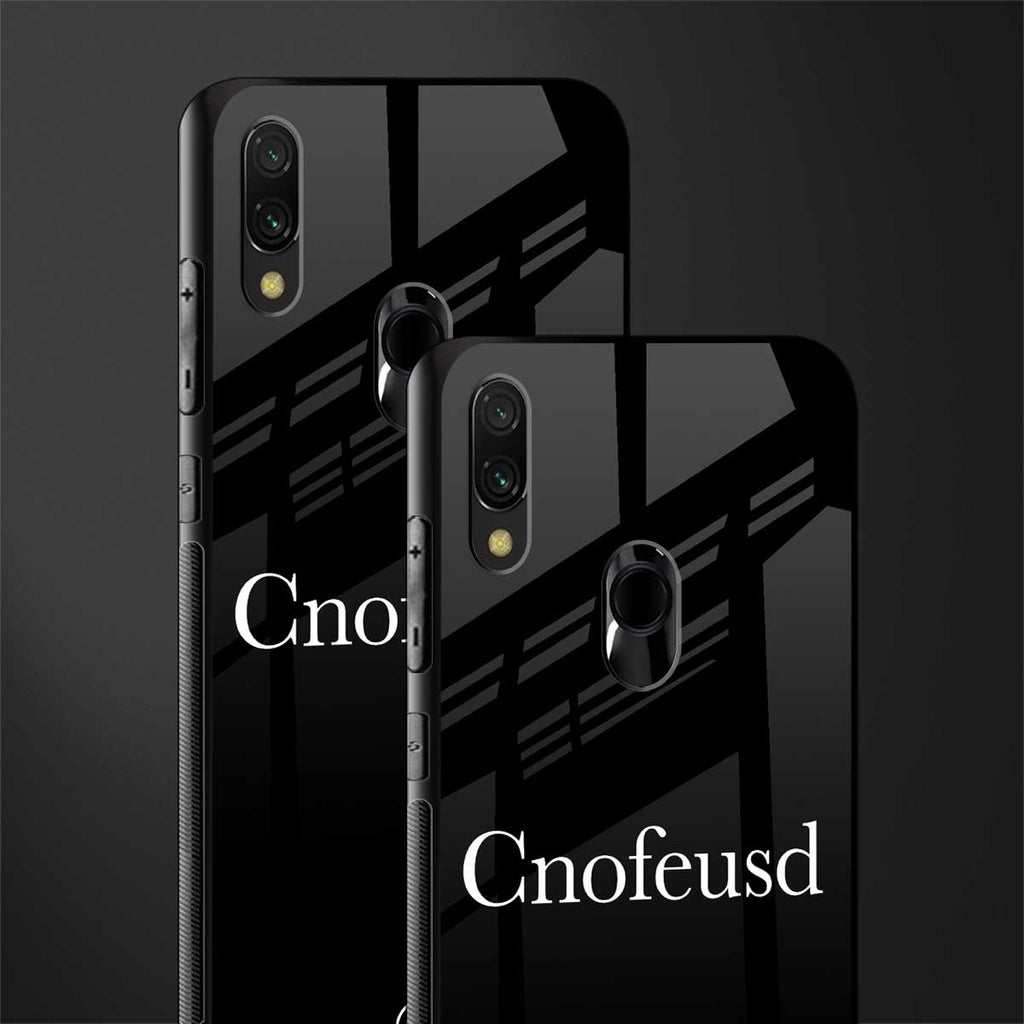 cnofeusd confused black glass case for redmi note 7s image-2