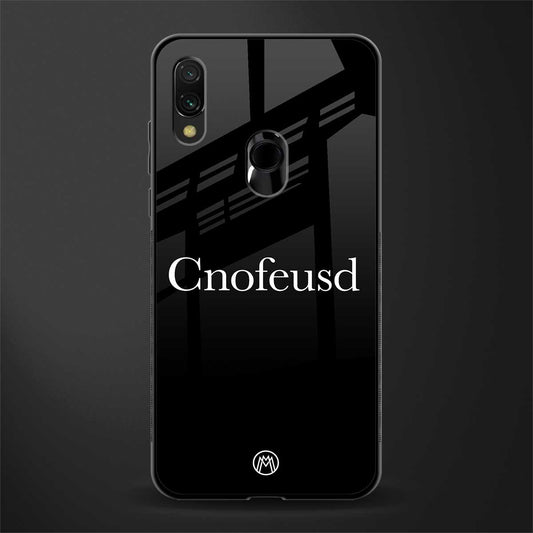 cnofeusd confused black glass case for redmi note 7 pro image