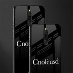 cnofeusd confused black glass case for redmi 8 image-2