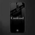 cnofeusd confused black glass case for redmi 8 image