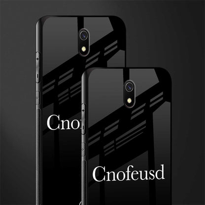 cnofeusd confused black glass case for redmi 8a image-2