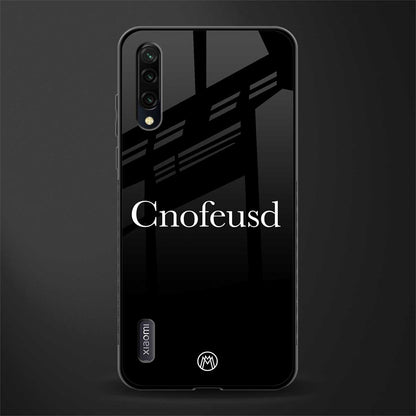 cnofeusd confused black glass case for mi a3 redmi a3 image