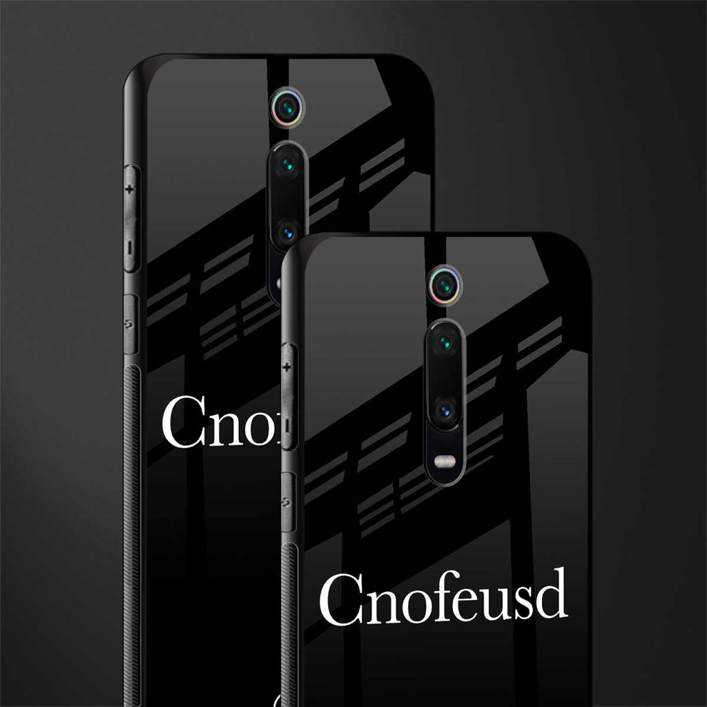 cnofeusd confused black glass case for redmi k20 pro image-2