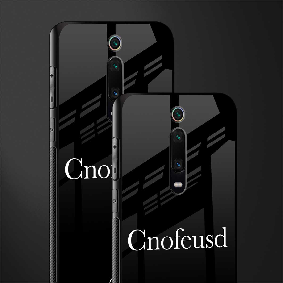 cnofeusd confused black glass case for redmi k20 pro image-2