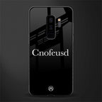 cnofeusd confused black glass case for samsung galaxy s9 plus image