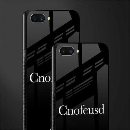 cnofeusd confused black glass case for realme c1 image-2