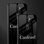 cnofeusd confused black glass case for oppo a5 2020 image-2