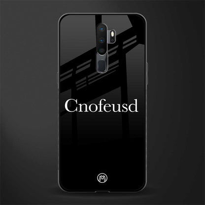 cnofeusd confused black glass case for oppo a5 2020 image