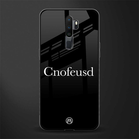 cnofeusd confused black glass case for oppo a5 2020 image