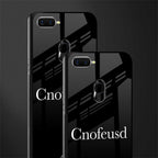cnofeusd confused black glass case for oppo a7 image-2