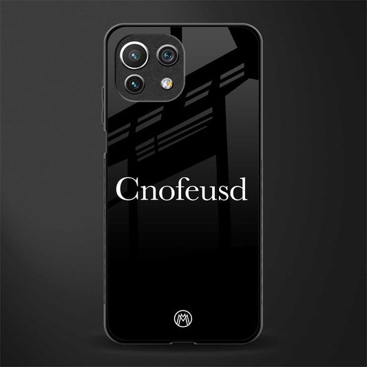 cnofeusd confused black glass case for mi 11 lite image