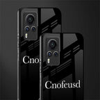 cnofeusd confused black glass case for vivo x60 pro image-2