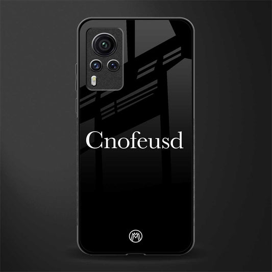 cnofeusd confused black glass case for vivo x60 pro image