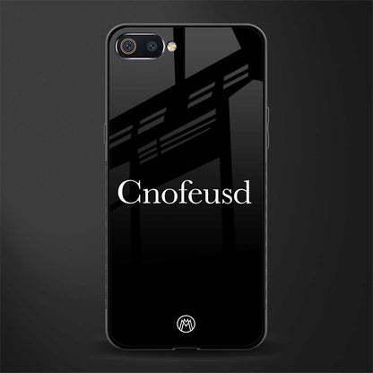 cnofeusd confused black glass case for realme c2 image