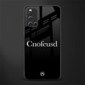 cnofeusd confused black glass case for vivo v19 image
