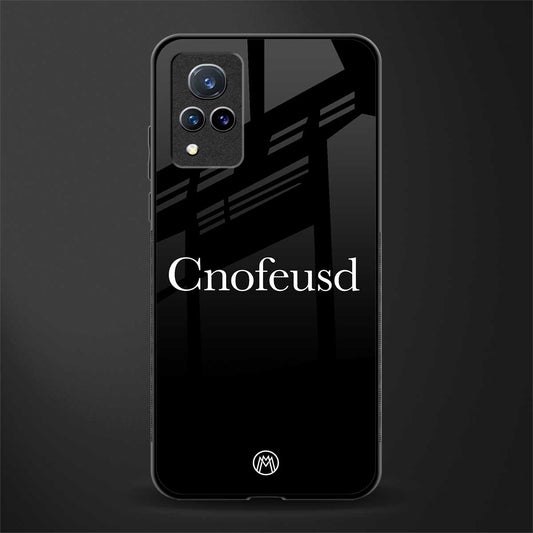 cnofeusd confused black glass case for vivo v21 5g image