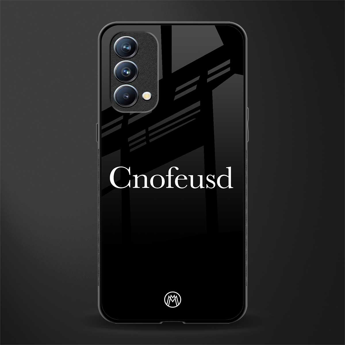 cnofeusd confused black glass case for oppo f19s image
