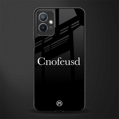 cnofeusd confused black glass case for vivo y75 5g image