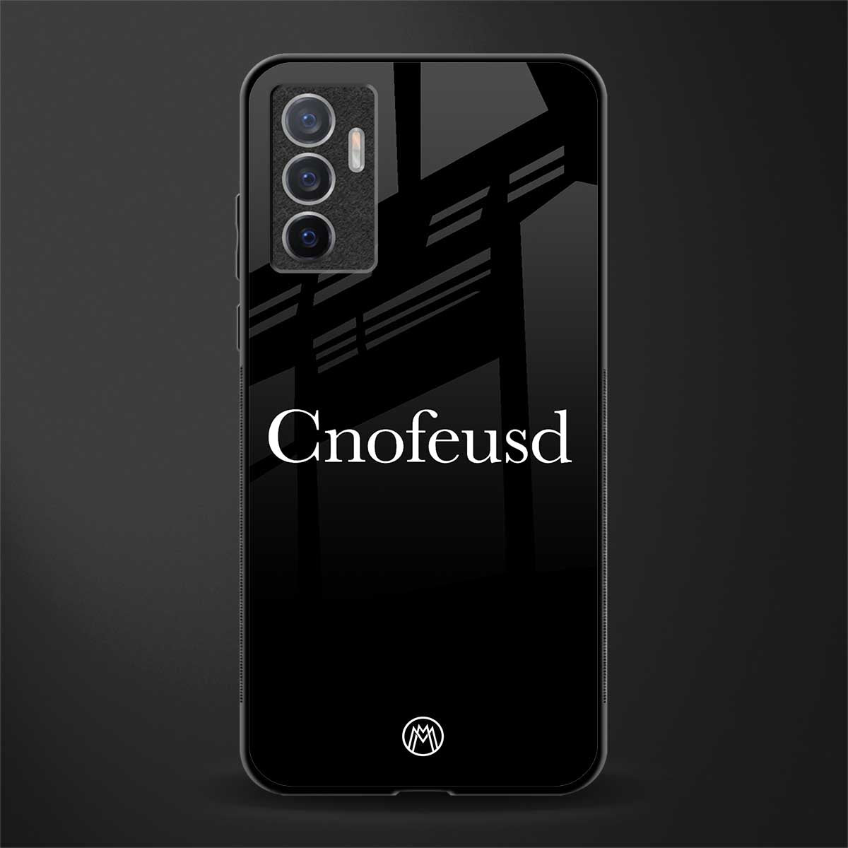 cnofeusd confused black glass case for vivo v23e image