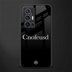 cnofeusd confused black glass case for vivo x70 pro plus image