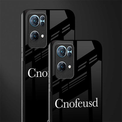 cnofeusd confused black glass case for oppo reno7 pro 5g image-2
