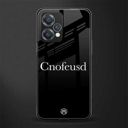 cnofeusd confused black back phone cover | glass case for realme 9 pro 5g