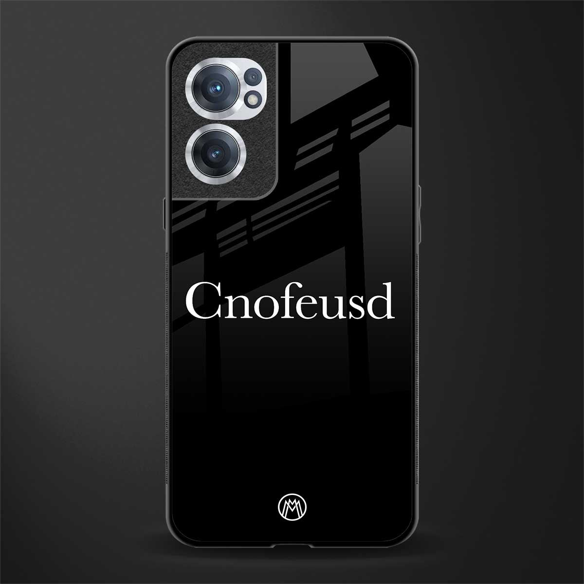 cnofeusd confused black glass case for oneplus nord ce 2 5g image