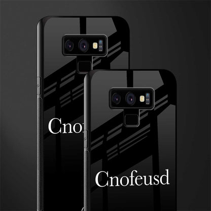 cnofeusd confused black glass case for samsung galaxy note 9 image-2