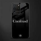 cnofeusd confused black glass case for samsung galaxy s20 ultra image