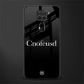 cnofeusd confused black glass case for redmi note 9 image