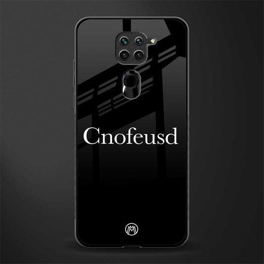 cnofeusd confused black glass case for redmi note 9 image
