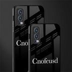 cnofeusd confused black glass case for oneplus nord 2 5g image-2
