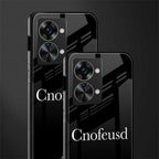 cnofeusd confused black glass case for phone case | glass case for oneplus nord 2t 5g