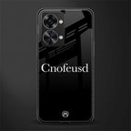 cnofeusd confused black glass case for phone case | glass case for oneplus nord 2t 5g