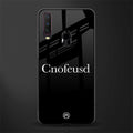 cnofeusd confused black glass case for vivo y12 image