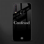 cnofeusd confused black glass case for vivo y17 image