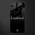 cnofeusd confused black glass case for vivo y91i image