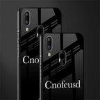 cnofeusd confused black glass case for vivo y95 image-2