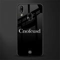 cnofeusd confused black glass case for vivo y93 image