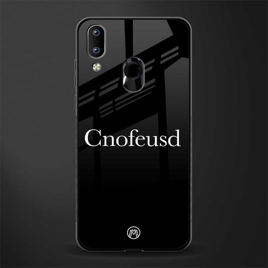 cnofeusd confused black glass case for vivo y91 image