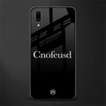 cnofeusd confused black glass case for vivo v11 pro image