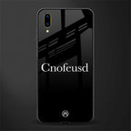 cnofeusd confused black glass case for vivo v11 pro image