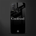 cnofeusd confused black glass case for vivo y50 image