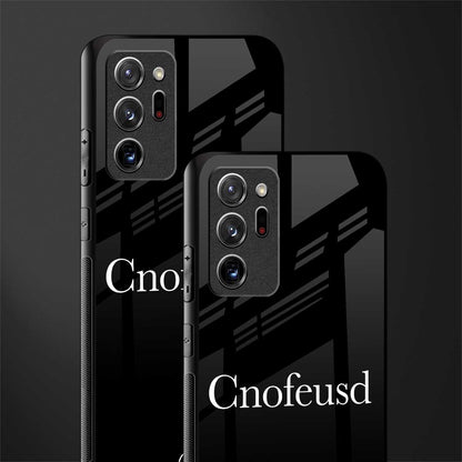 cnofeusd confused black glass case for samsung galaxy note 20 ultra 5g image-2